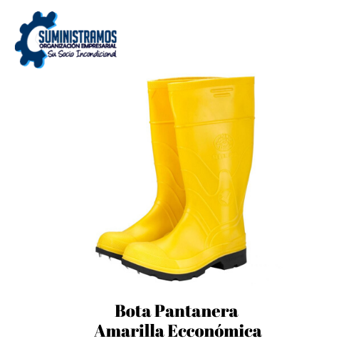 Bota Pantanera Amarilla Económica