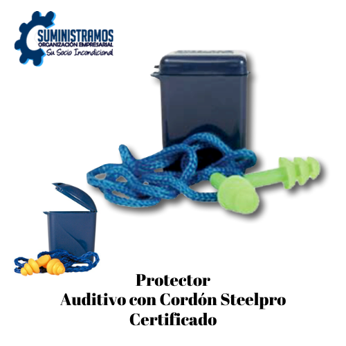 Protector Auditivo con Cordón Steelpro Certificado